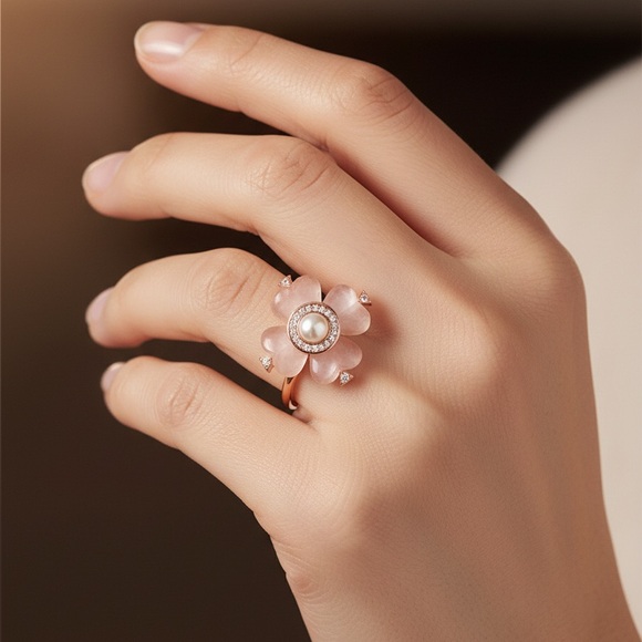 KATE SPADE NEW YORK SPADE FLOWER RING - Picture 3 of 14